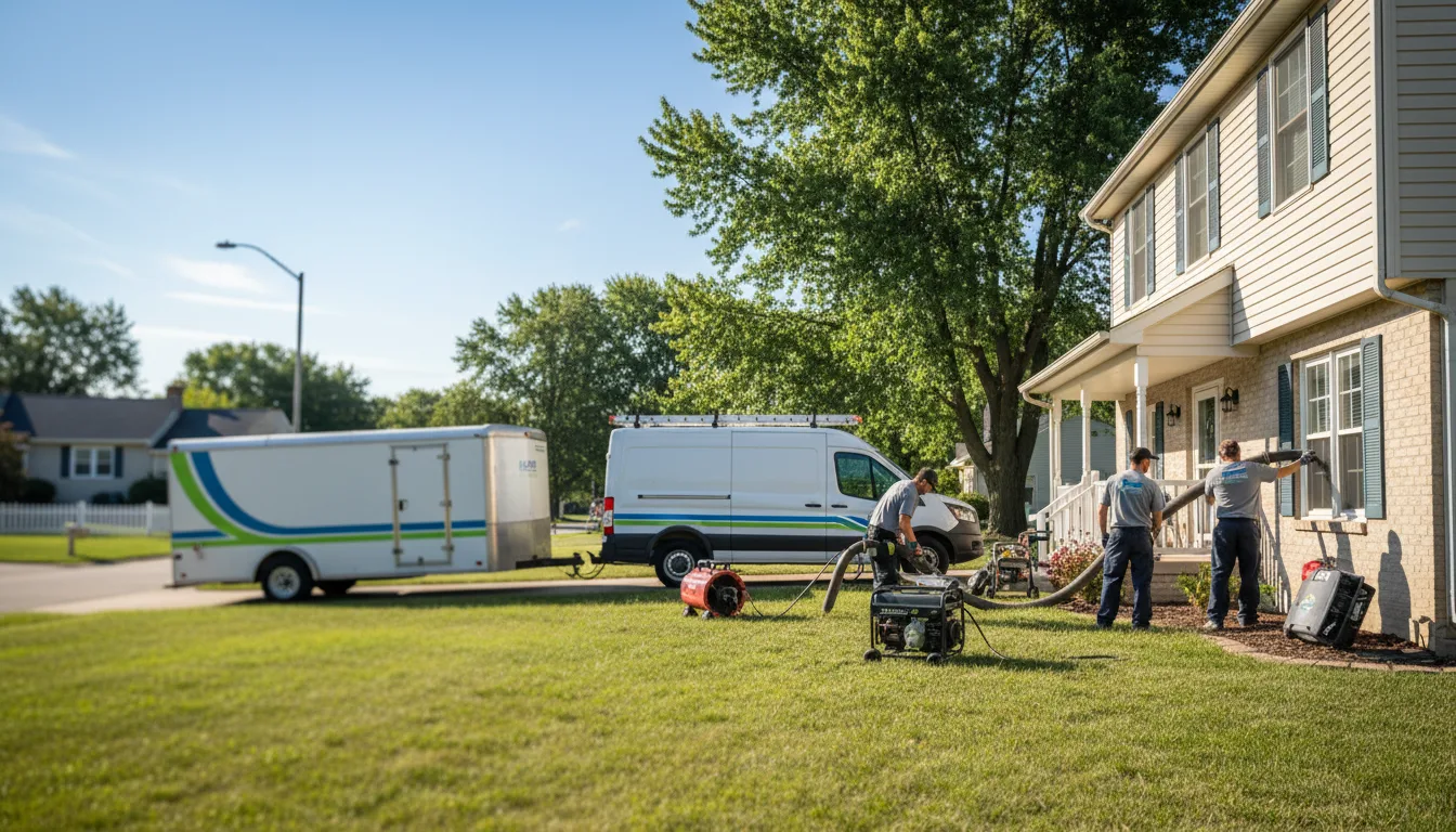 Flooded Basement Restoration And Cleanup With Repair in Martinsville, IN near me